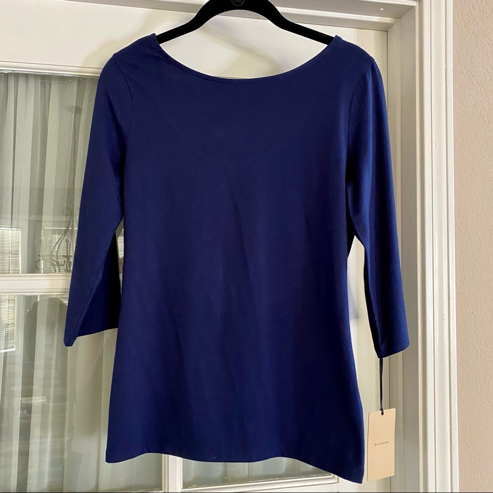 NWT! Halogen Scoop Back Top - Picture 3 of 10